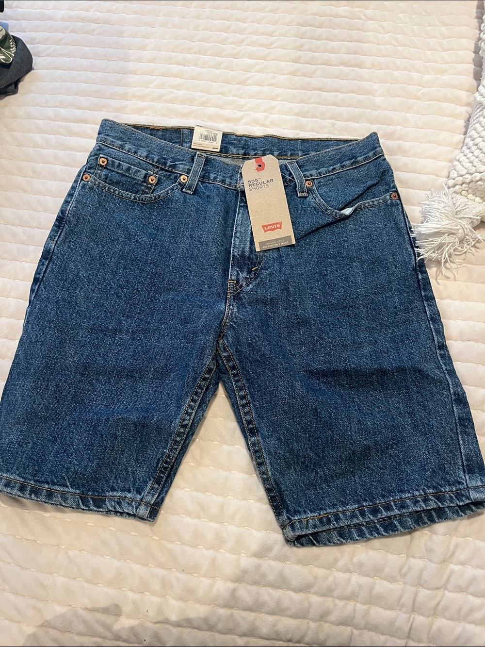 Levi's Men's Dark Blue Denim Jean Shorts with Tag